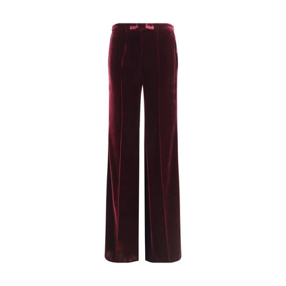 Forte_Forte Flared Trousers in Smooth Velvet