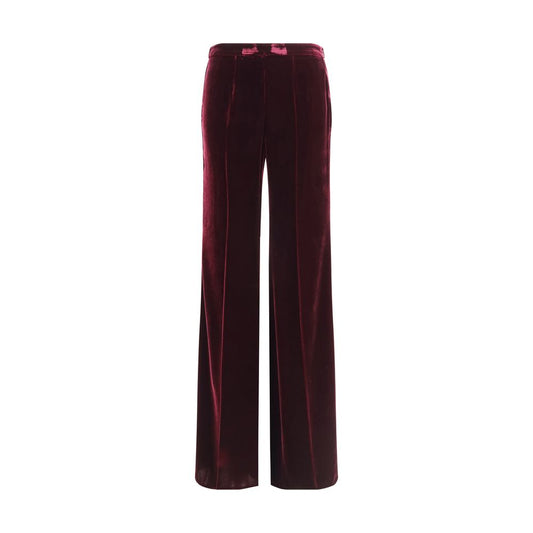 Forte_Forte Flared Trousers in Smooth Velvet
