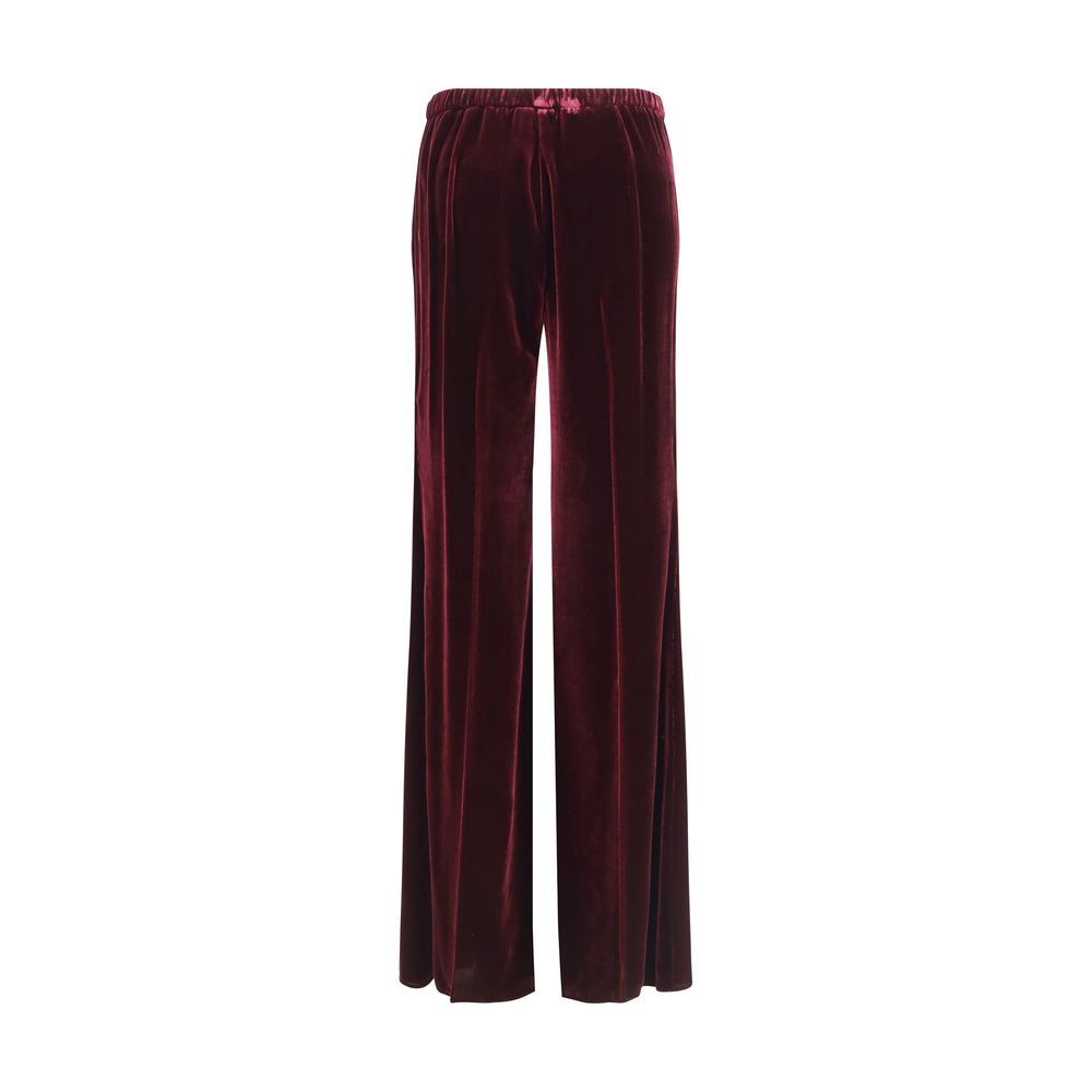 Forte_Forte Flared Trousers in Smooth Velvet