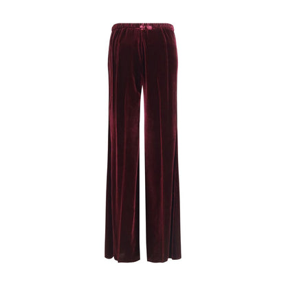Forte_Forte Flared Trousers in Smooth Velvet