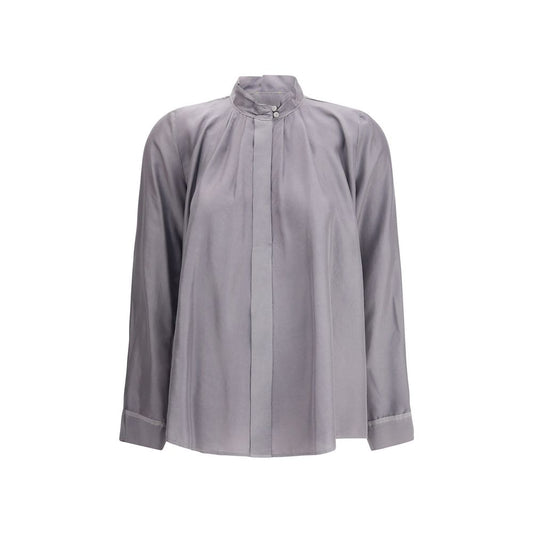 Forte Forte Crater-collar Shirt in Habotai Silk