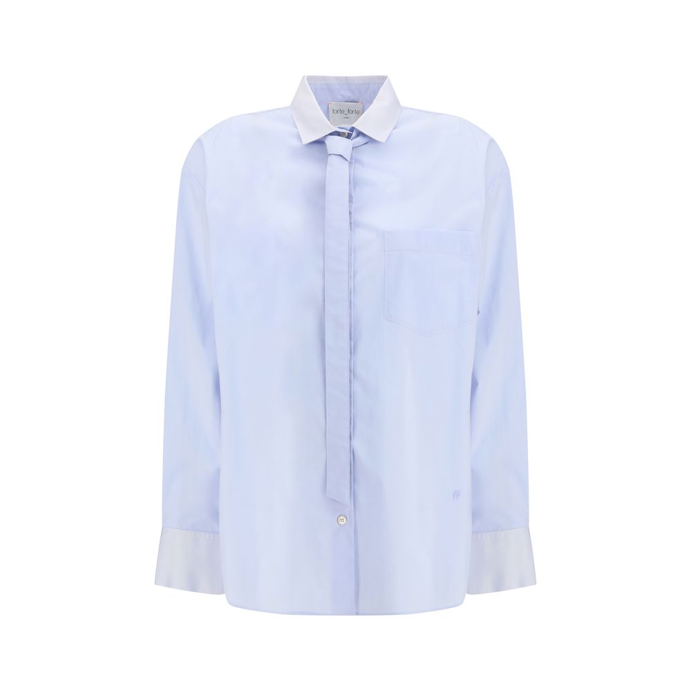 Forte_Forte Oversized Cotton Poplin Shirt