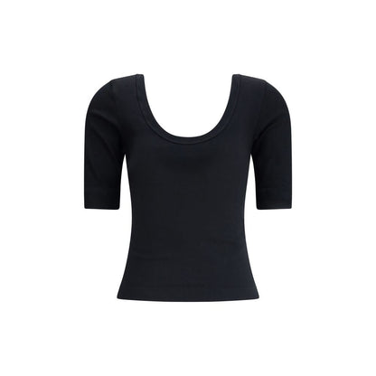 Brunello Cucinelli Elegant Cotton Top with Wide Neckline
