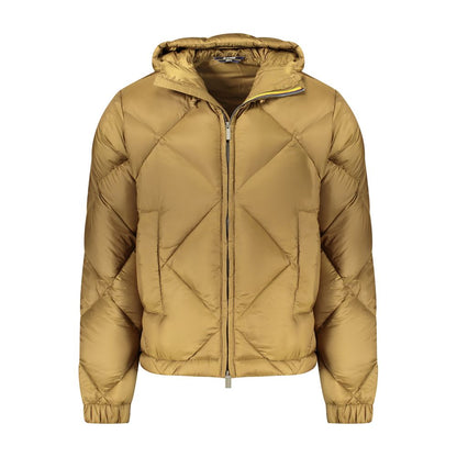 K-WAY Green Polyester Long Sleeve Jacket with Hood