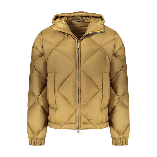 K-WAY Green Polyester Long Sleeve Jacket with Hood