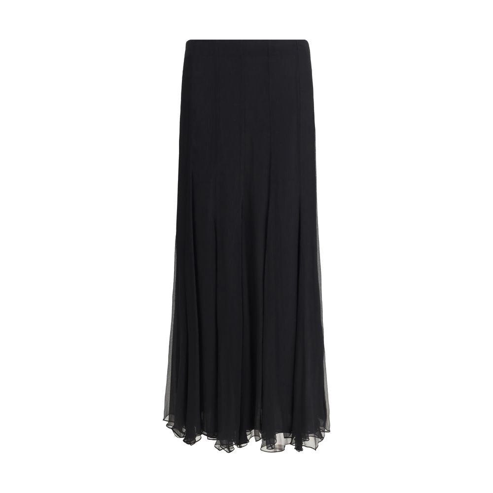 Chloé Silk Long Skirt: Effortless Elegance in Fluid Motion