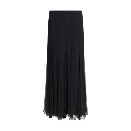 Chloé Silk Long Skirt: Effortless Elegance in Fluid Motion