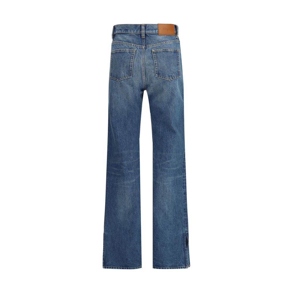Chloé Organic Cotton Straight-Leg Denim Jeans