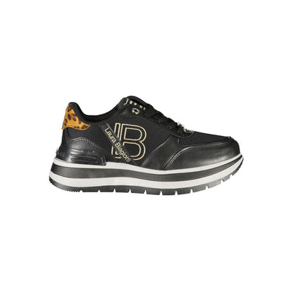 Laura Biagiotti Black Polyester Sneakers