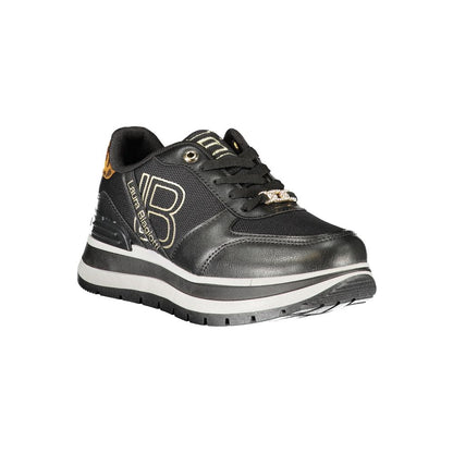 Laura Biagiotti Black Polyester Sneakers