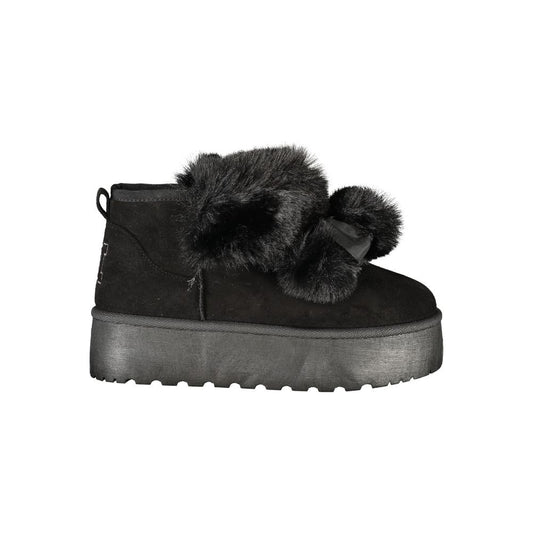 Laura Biagiotti Black Polyester Women Boot