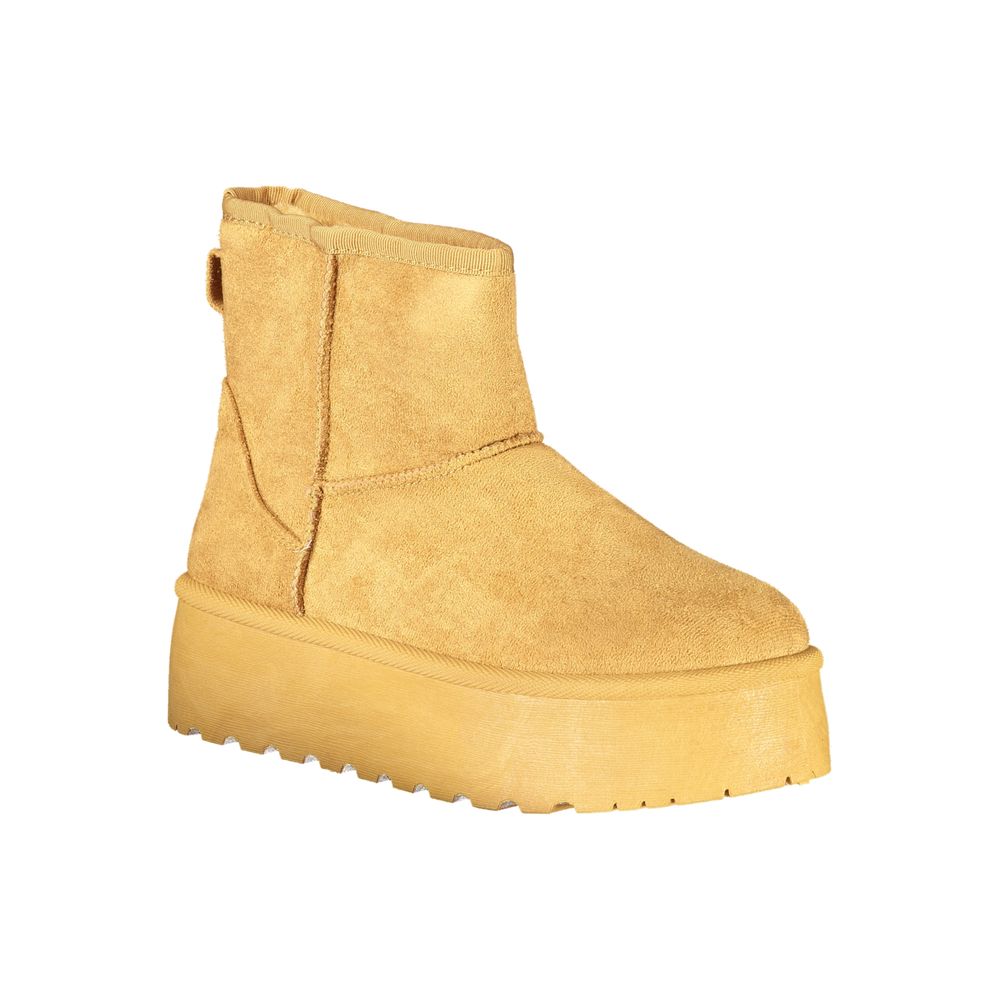 Laura Biagiotti Brown Polyester Women Boot