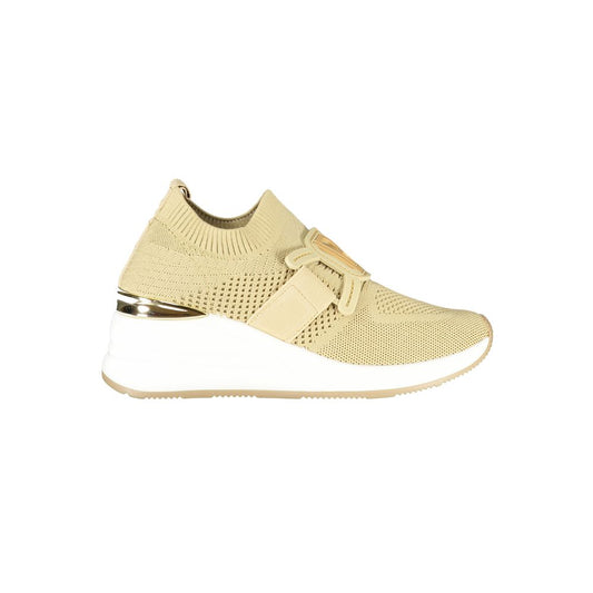 Laura Biagiotti Beige Polyester Women's Sneakers