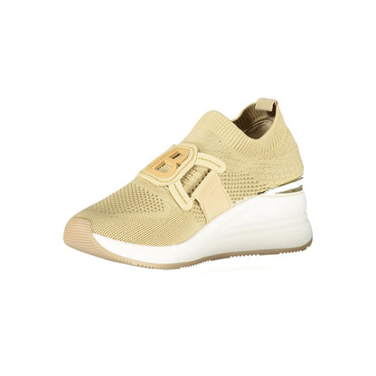 Laura Biagiotti Beige Polyester Women's Sneakers