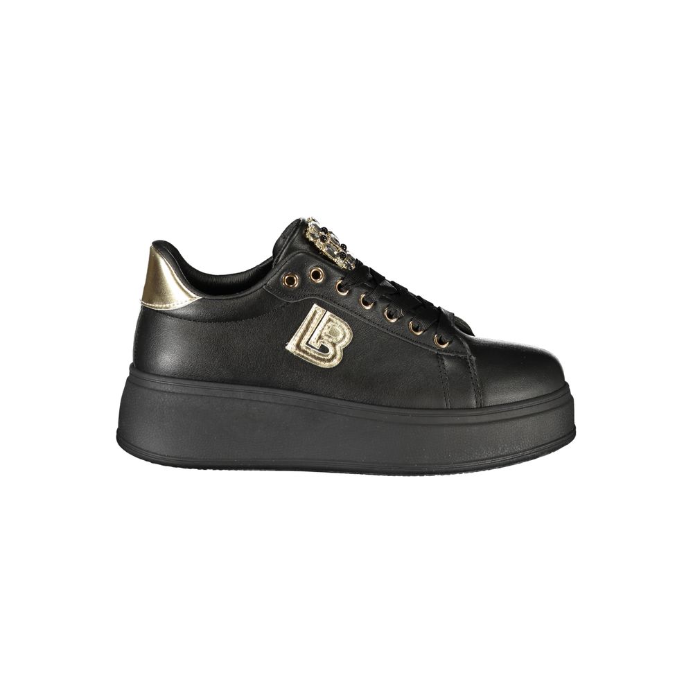 Laura Biagiotti Black Polyester Women Sneakers