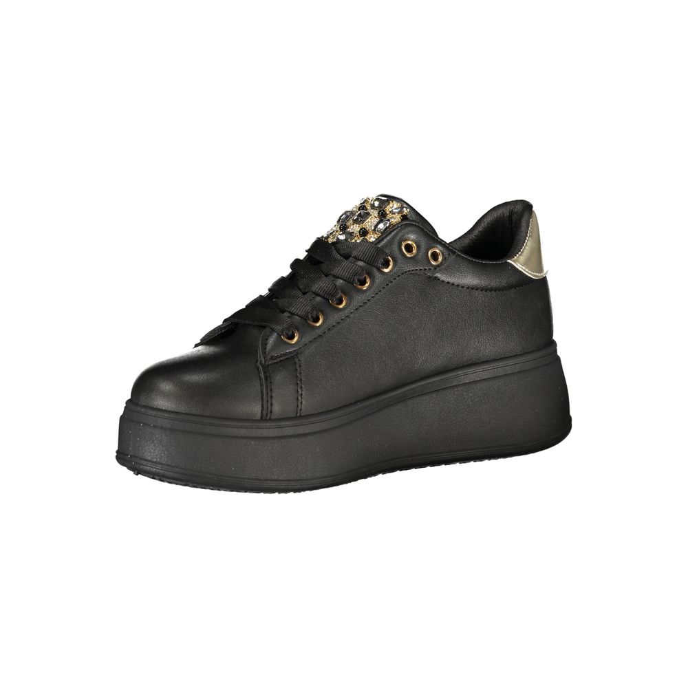 Laura Biagiotti Black Polyester Women Sneakers