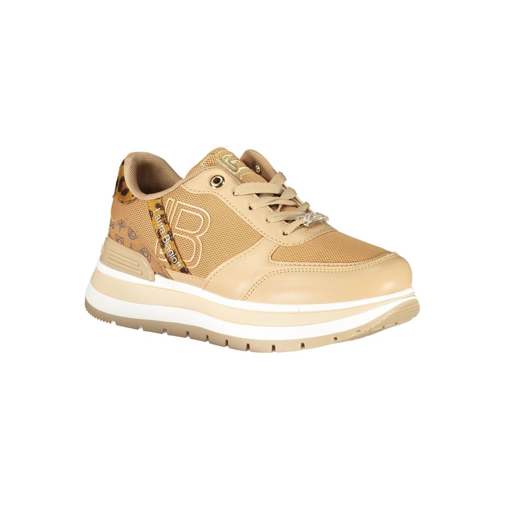 Laura Biagiotti Brown Polyester Women's Sneaker