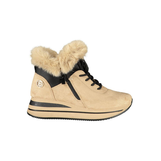 Laura Biagiotti Beige Polyester Women Sneaker