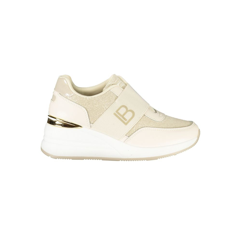 Laura Biagiotti Beige Polyester Women Sneaker