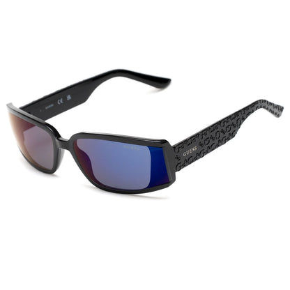 Guess Women’s Sunglasses – Black Full-Rim Frame, Blue Lenses