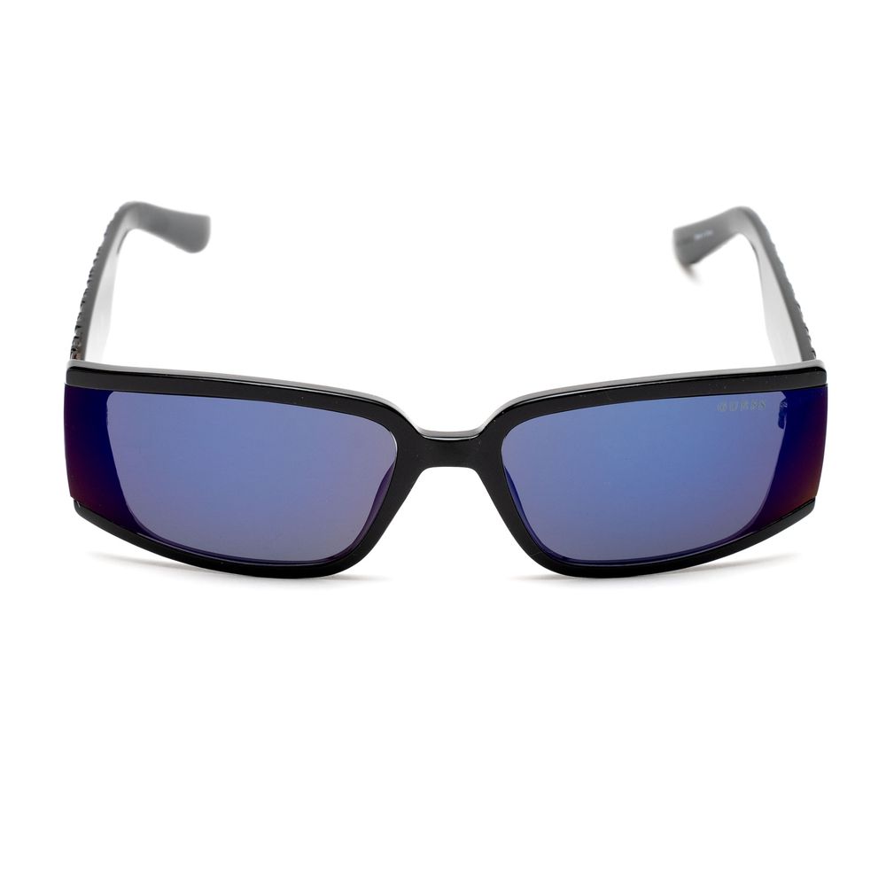 Guess Women’s Sunglasses – Black Full-Rim Frame, Blue Lenses