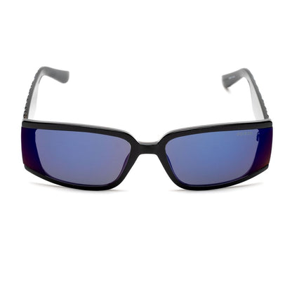 Guess Women’s Sunglasses – Black Full-Rim Frame, Blue Lenses
