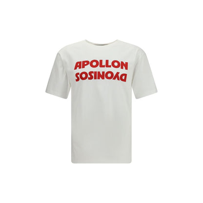 Valentino Cotton T-shirt with Apollo Dyonisos Graphic Print