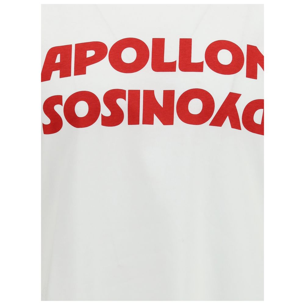 Valentino Cotton T-shirt with Apollo Dyonisos Graphic Print