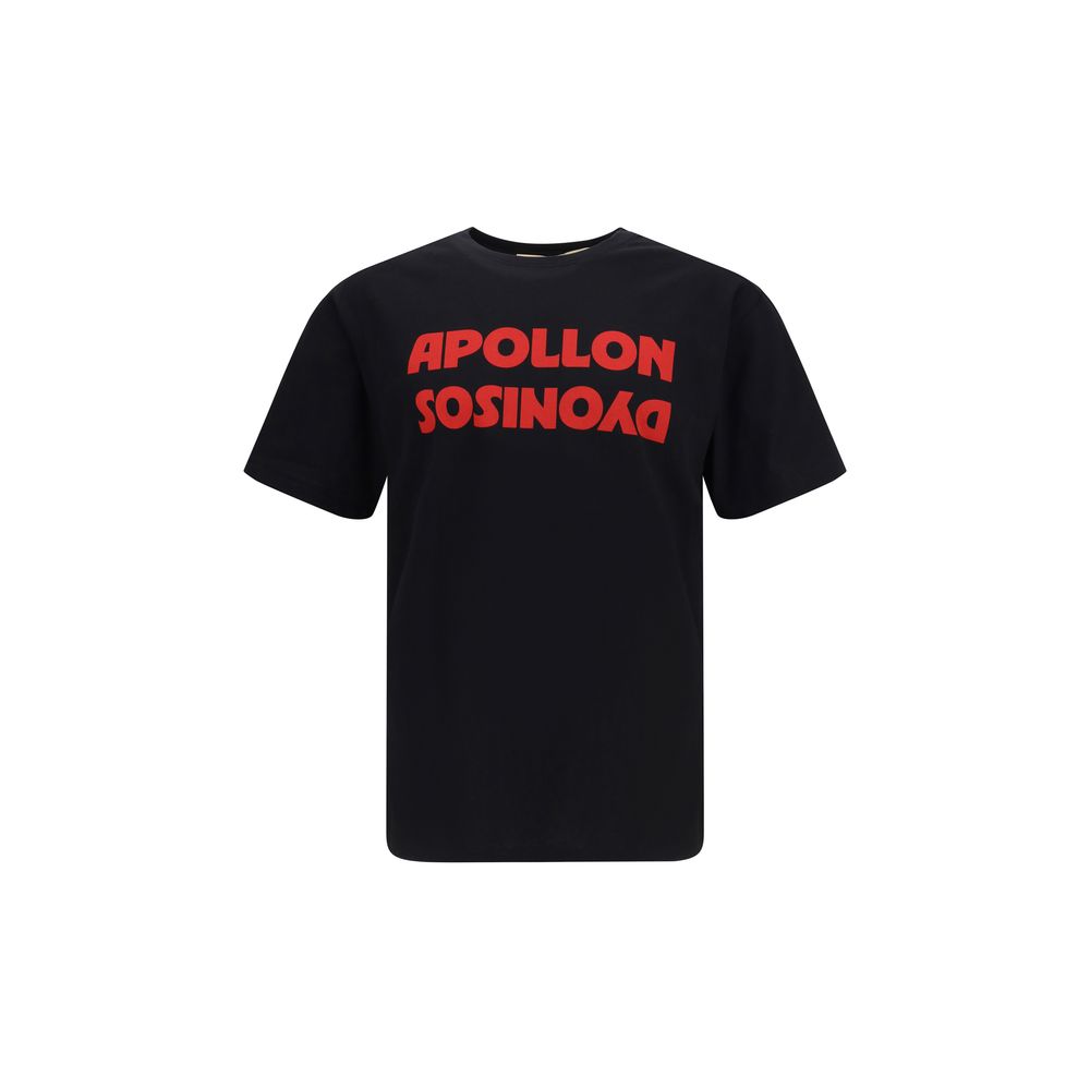 Valentino Cotton T-shirt with Apollo Dyonisos Graphic Print