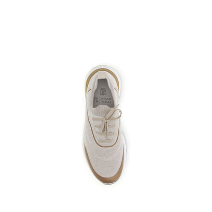 Brunello Cucinelli Techno Cotton Knit Sneakers Runners