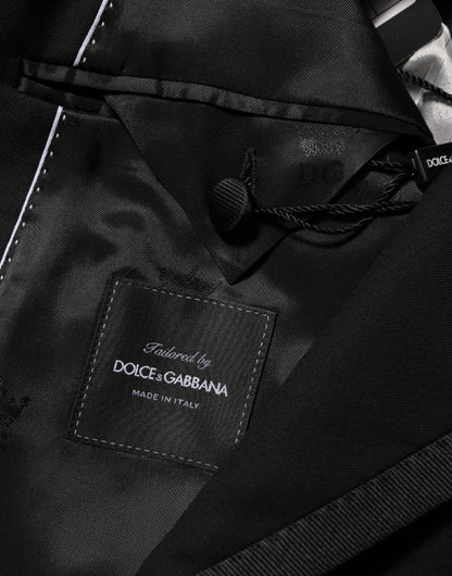 Dolce & Gabbana Black Wool 1 Button Suit Jacket for Men