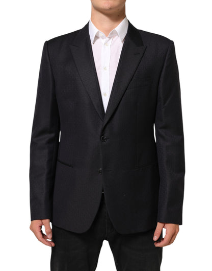 Dolce & Gabbana Black Wool 2 Buttons Suit Jacket for Men