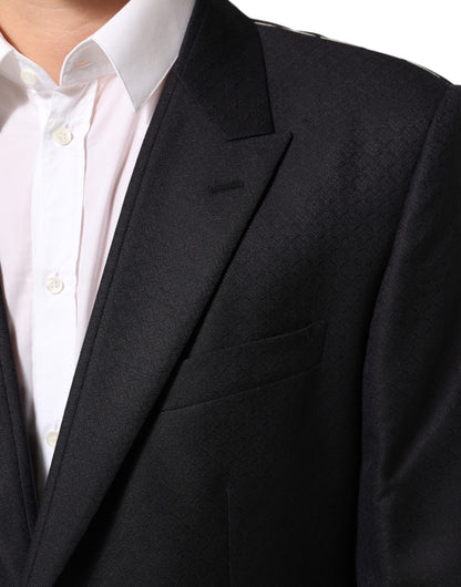 Dolce & Gabbana Black Wool 2 Buttons Suit Jacket for Men