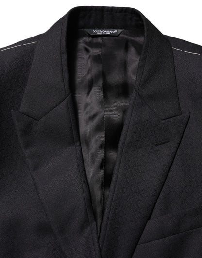 Dolce & Gabbana Black Wool 2 Buttons Suit Jacket for Men