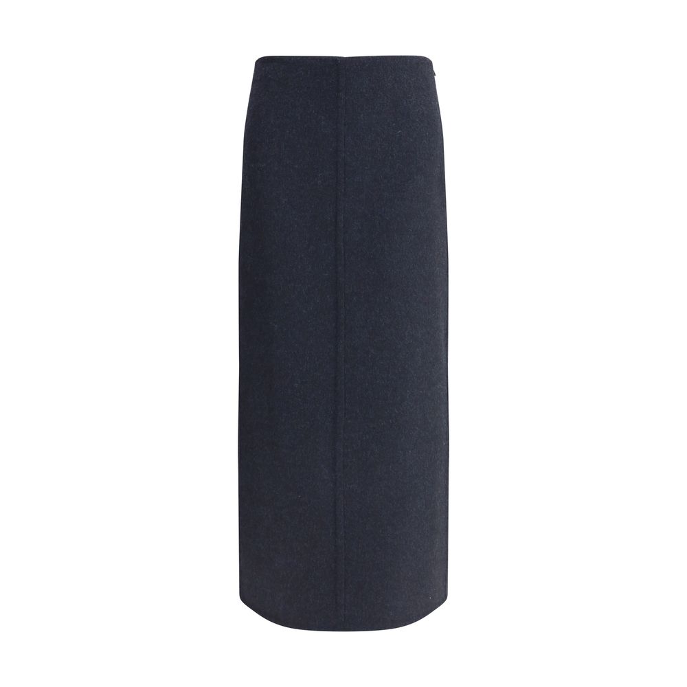 Brunello Cucinelli Virgin Wool Midi Skirt