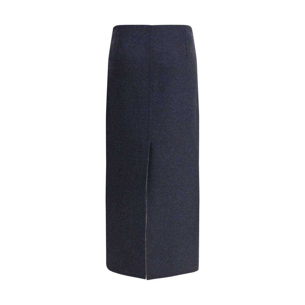 Brunello Cucinelli Virgin Wool Midi Skirt