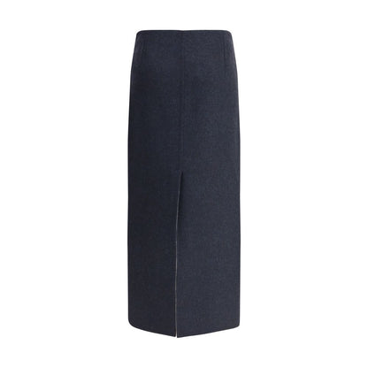 Brunello Cucinelli Virgin Wool Midi Skirt