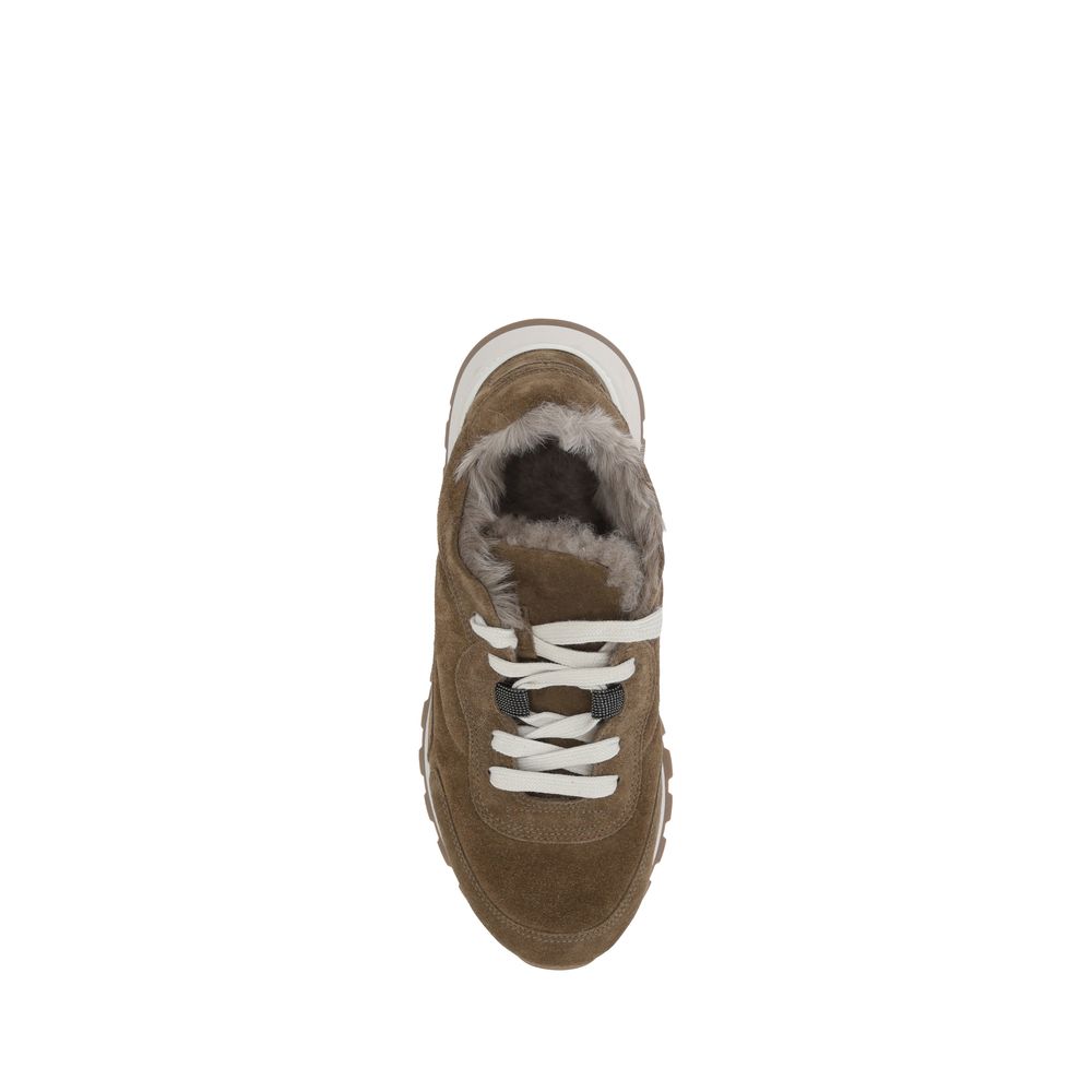 Brunello Cucinelli Leather Sneakers - Elegant Comfort Redefined