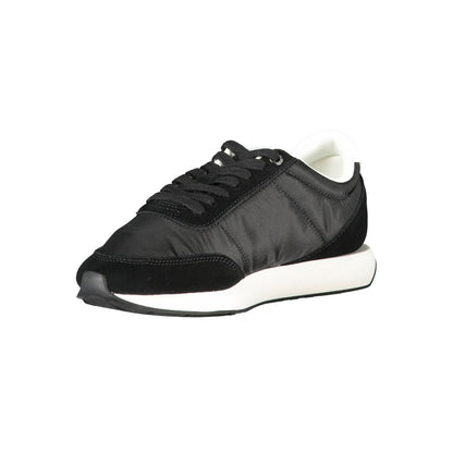 Calvin Klein Black Polyester Sneakers: Modern Essential Footwear