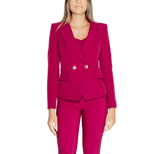 Rinascimento Fuchsia Double Breasted Blazer