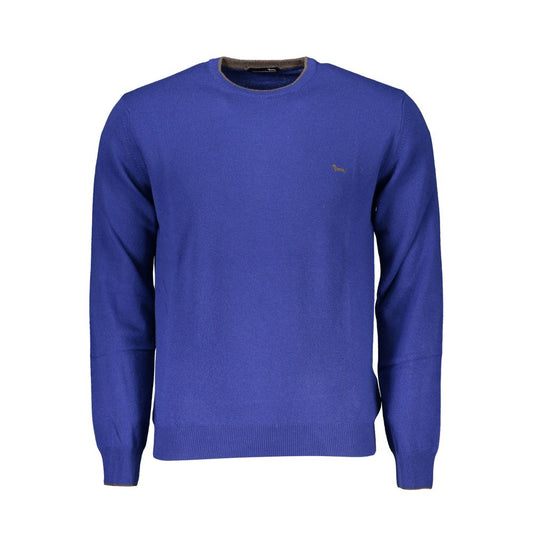 Harmont & Blaine Blue Fabric Sweater - Stylish Comfort Redefined
