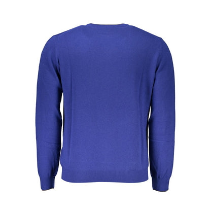 Harmont & Blaine Blue Fabric Sweater - Stylish Comfort Redefined
