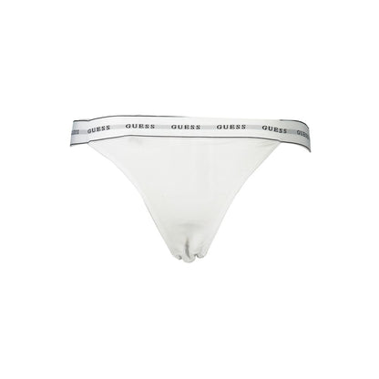 Guess Jeans White Cotton Thong Underwear