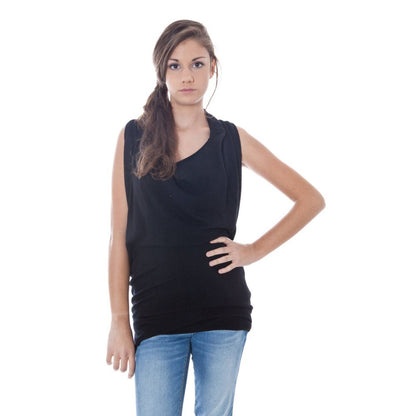 Phard Black Nylon Sleeveless Sweater