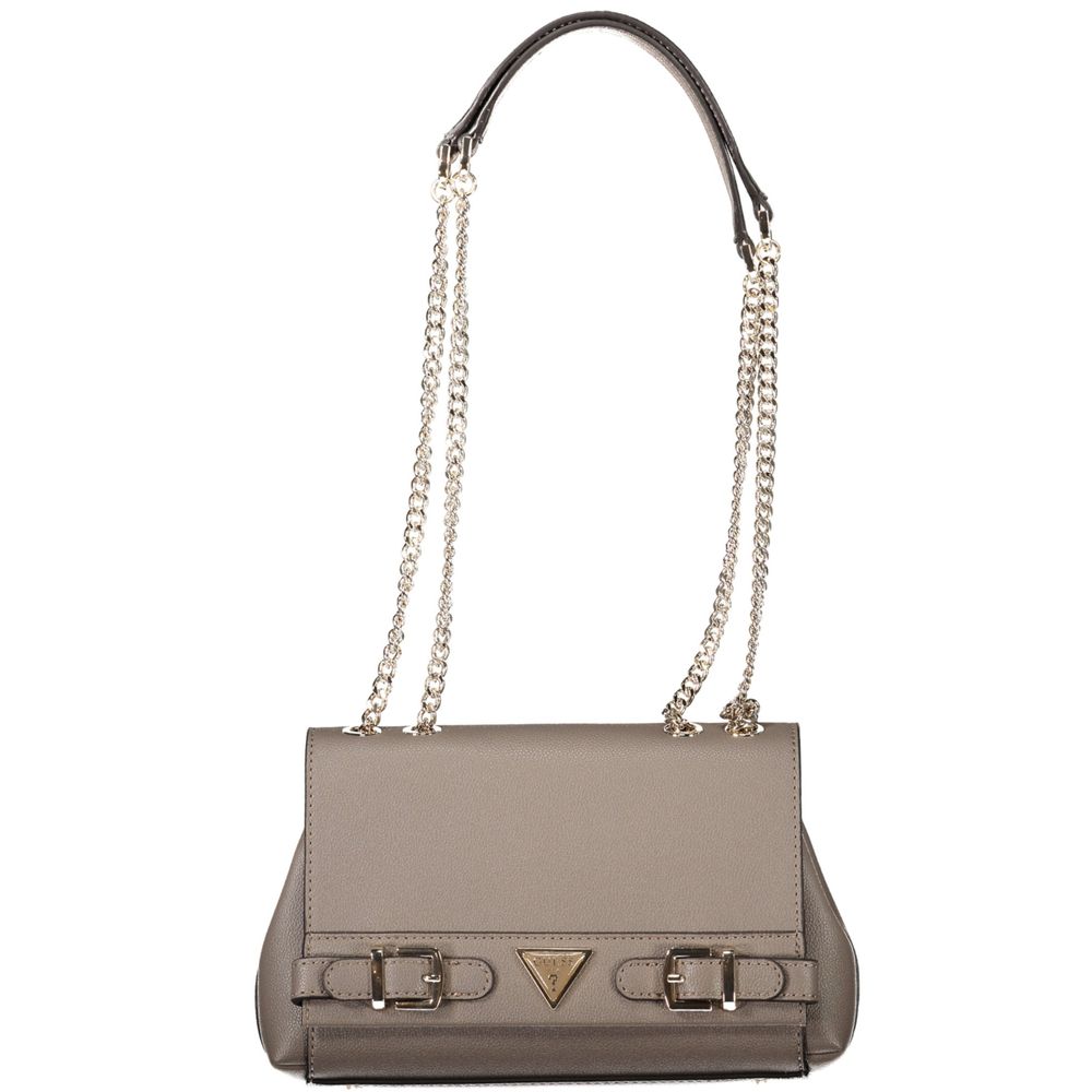 Guess Jeans Brown Eco Ali Bag – Faux Leather, Stylish Versatile Design