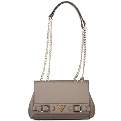 Guess Jeans Brown Eco Ali Bag – Faux Leather, Stylish Versatile Design