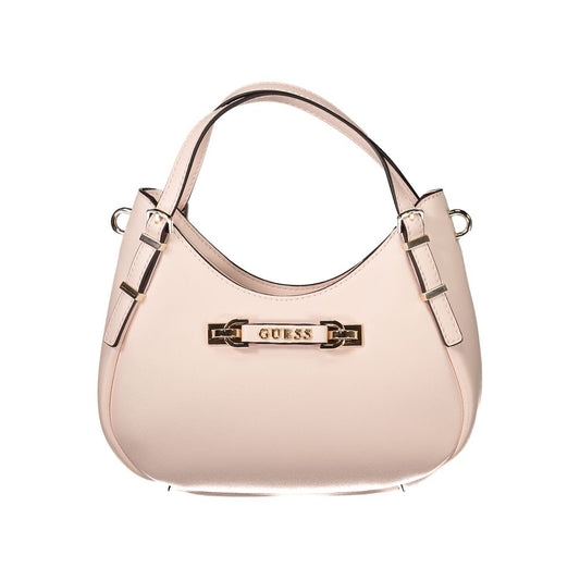 Guess Jeans Pink Lefia Handbag – Faux Leather, Chic and Versatile Design