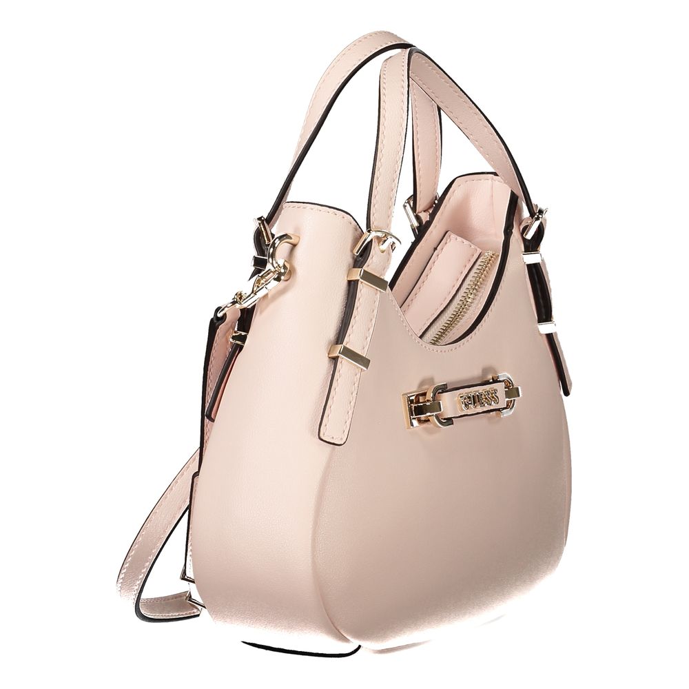 Guess Jeans Pink Lefia Handbag – Faux Leather, Chic and Versatile Design