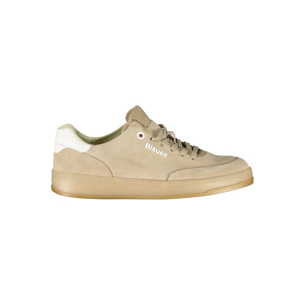 Blauer Beige Polyester Sneaker - Stylish Sports Shoe