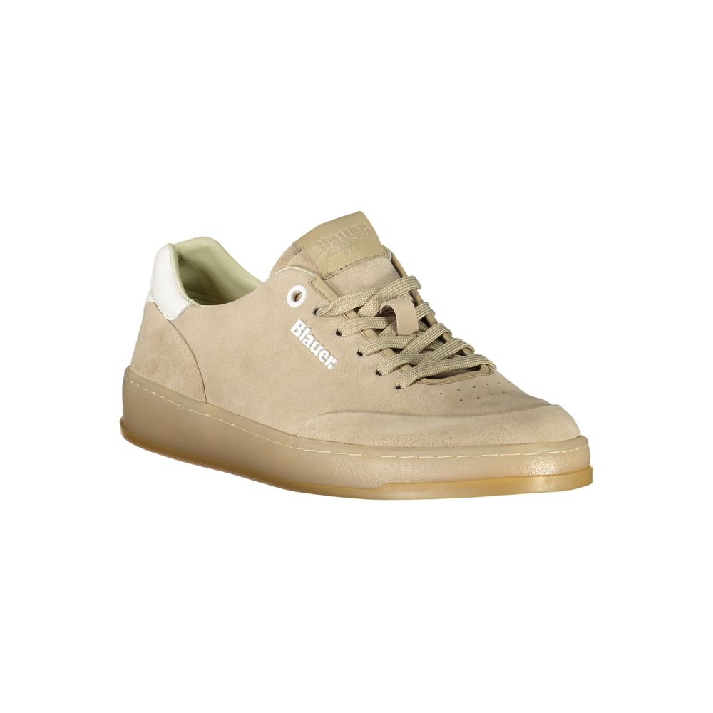 Blauer Beige Polyester Sneaker - Stylish Sports Shoe